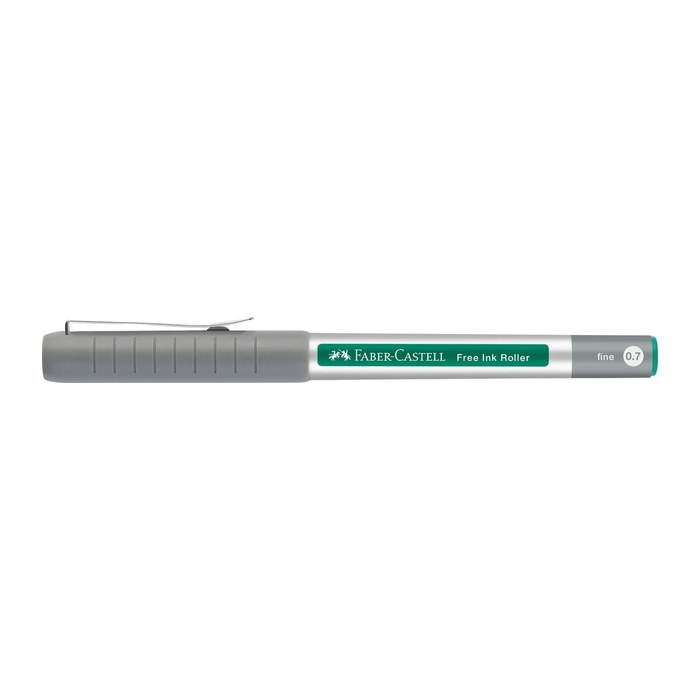 FABER-CASTELL Free Ink Tintenroller grau 0,4 mm, Schreibfarbe: grün, 1 St.
