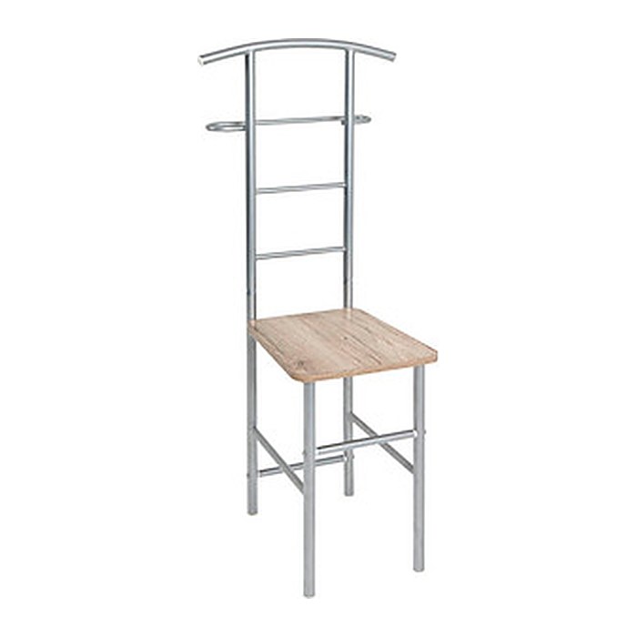 HAKU Möbel Herrendiener 81950 grau Metall 46,0 x 109,0 cm, 1 St.