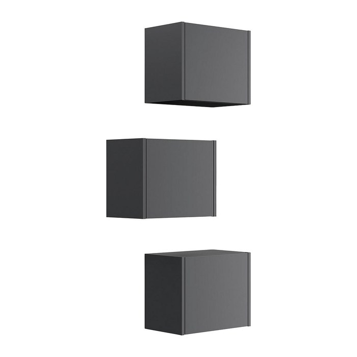 POSSEIK Badmöbel-Set LIMES 3er grafit 33,0 x 25,0 x 41,4 cm