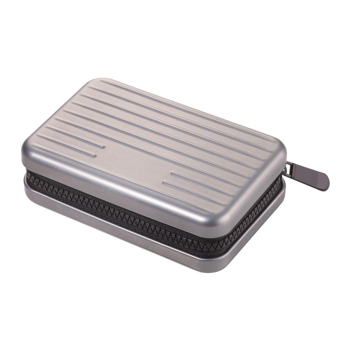 TROIKA® Kreditkartenetui KARTENKOFFER grau 7,0 x 10,5 cm, 1 St.