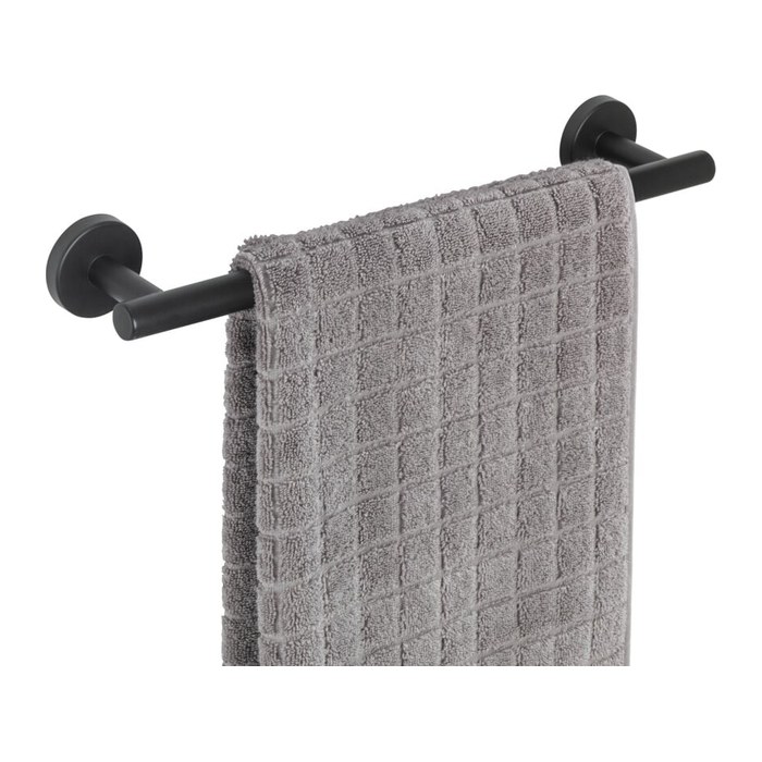 WENKO Handtuchhalter Bosio schwarz, matt, 1 St.