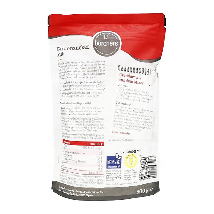Birkenzucker Borchers Xylit, 300,0 g