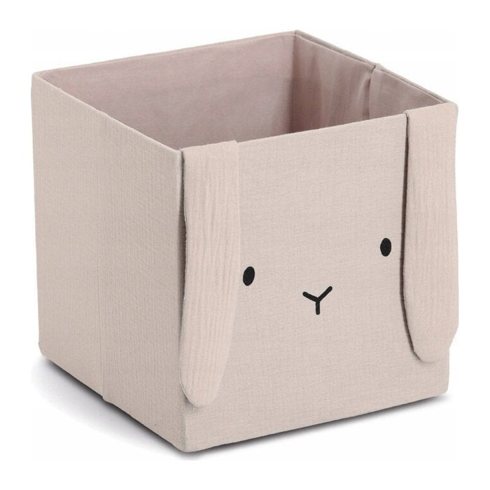 Zeller Hase Aufbewahrungsbox beige 28,0 x 28,0 x 28,0 cm, 1 St.