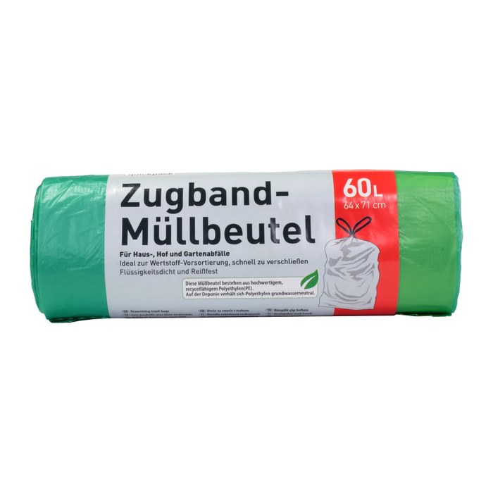 quickpack Müllbeutel 60,0 l grün, 20 St.