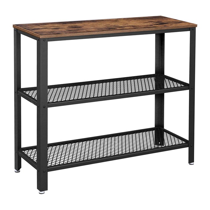 VASAGLE Konsolentisch rechteckig Spanplatte braun 101,5 x 35,0 x 80,0 cm, 1 St.