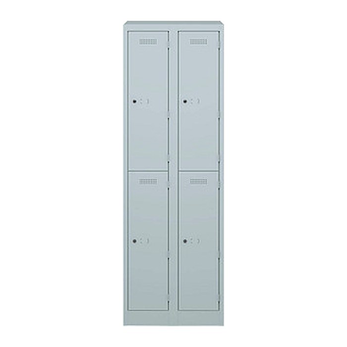 BISLEY Spind lichtgrau PL3050D2645, 4 Schließfächer 60,0 x 50,0 x 180,0 cm