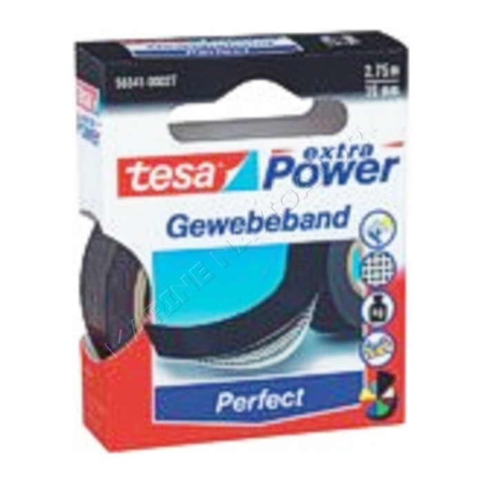 tesa extra Power® Perfect Gewebeband rot 38,0 mm x 2,75 m 1 Rolle