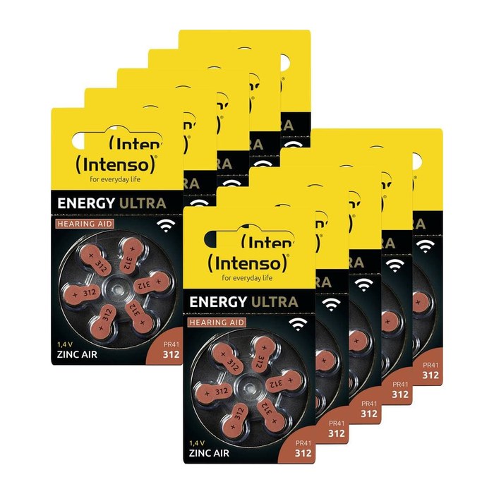 Intenso Knopfzellen PR41 / 312 Zink-Luft 1,45 V, 60 St.