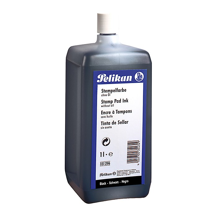 Pelikan Stempelfarbe o.Öl schwarz 1000 ml mit Ausgießer