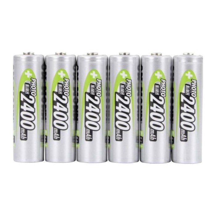 4 + 2 GRATIS: ANSMANN Akkus Photo Ni-MH Mignon AA 2.400 mAh, 4 St. + GRATIS 2 St.