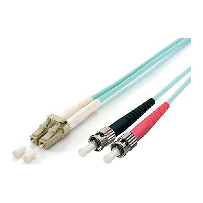 Equip Patchkabel LC->ST 1.00m Multimode Duplex OM3 türkis Polybeutel