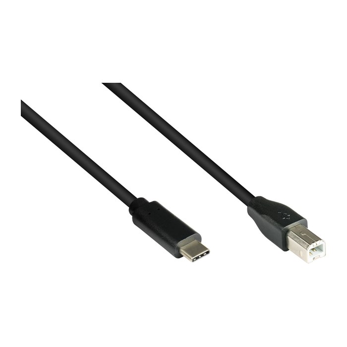 Good Connections USB2.0 Kabel C-B schw. 0,5m