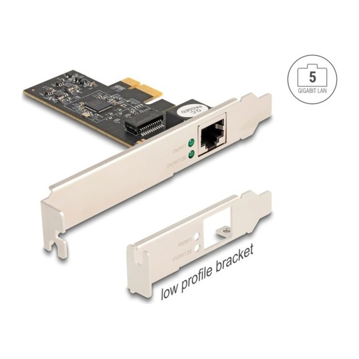 DELOCK PCI Express x1 5 Gigabit LAN 1x RJ45 Low Profile