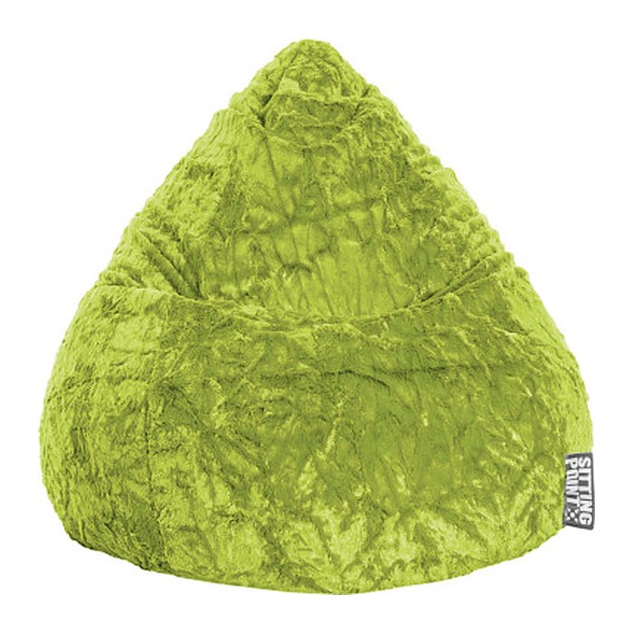 SITTING POINT Beanbag Fluffy L Sitzsack grün
