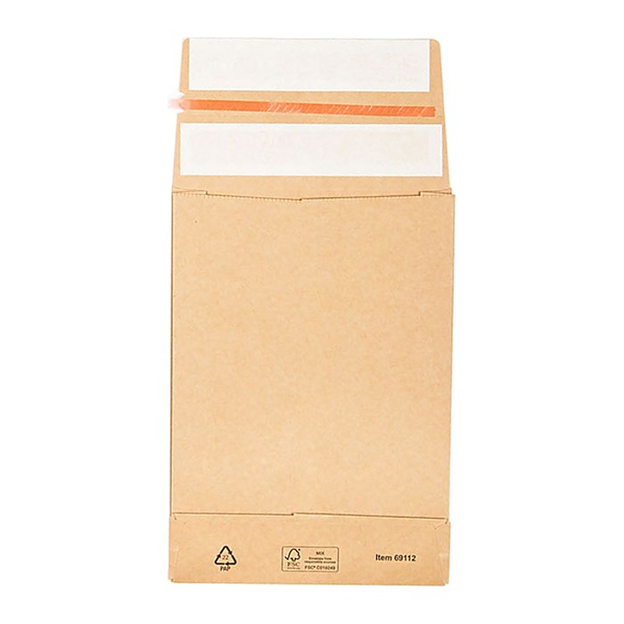 BONG Faltentaschen e-Green ca. DIN C5 ohne Fenster braun mit 4,0 cm Falte, 250 St.