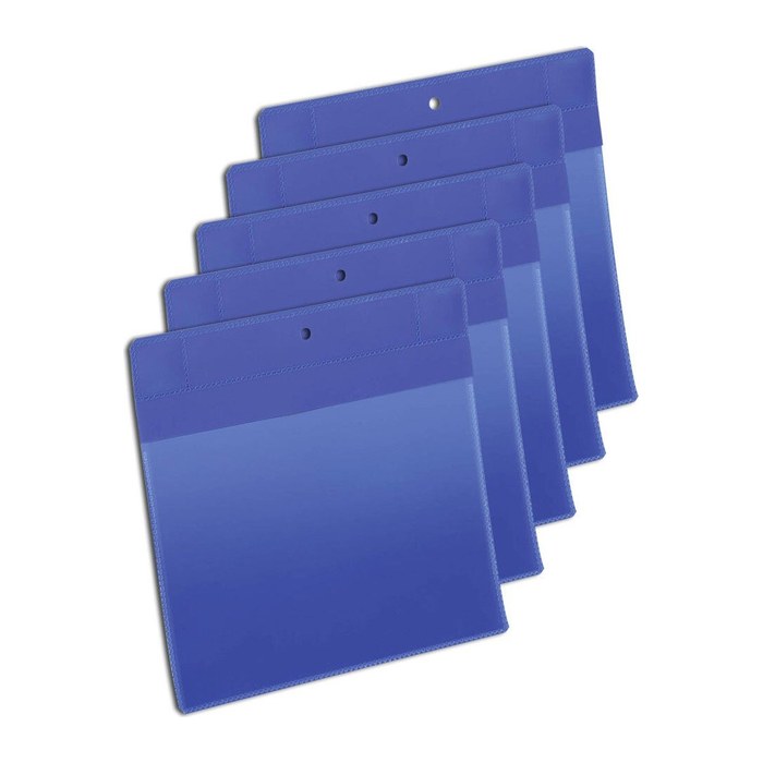 DURABLE Magnettaschen blau A5, 10 St.