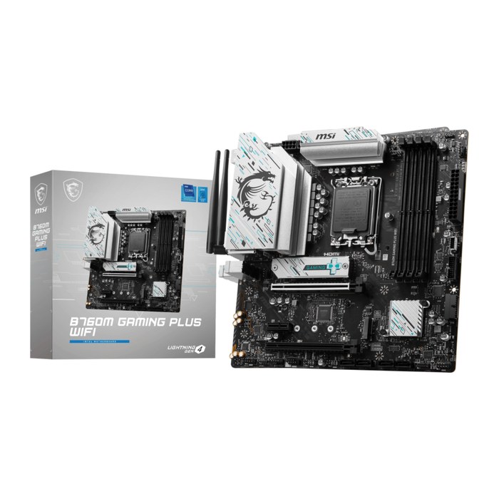 MSI MAG B760M Gaming Plus Wifi (B760,S1700,mATX,DDR5)