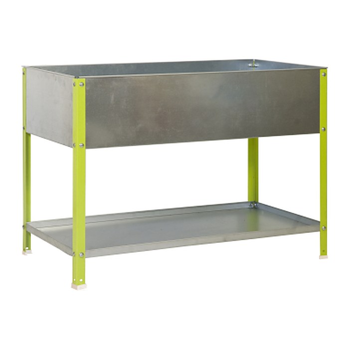 Simonrack Hochbeet SIMONGARDEN URBAN TOP Metall silber, grün rechteckig 120,0 x 40,0 x 85,0 cm, 1 St.