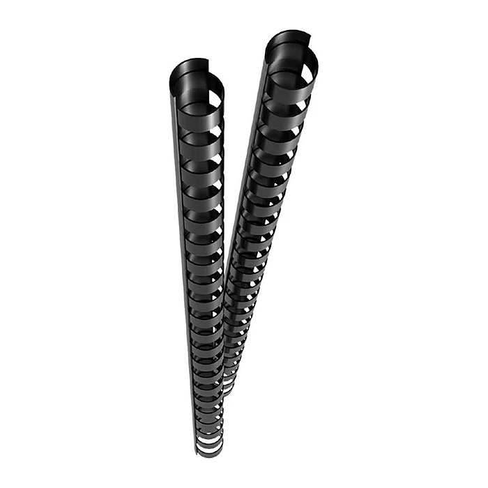 GENIE Spiralbinderücken 10mm 25 Stück schwarz