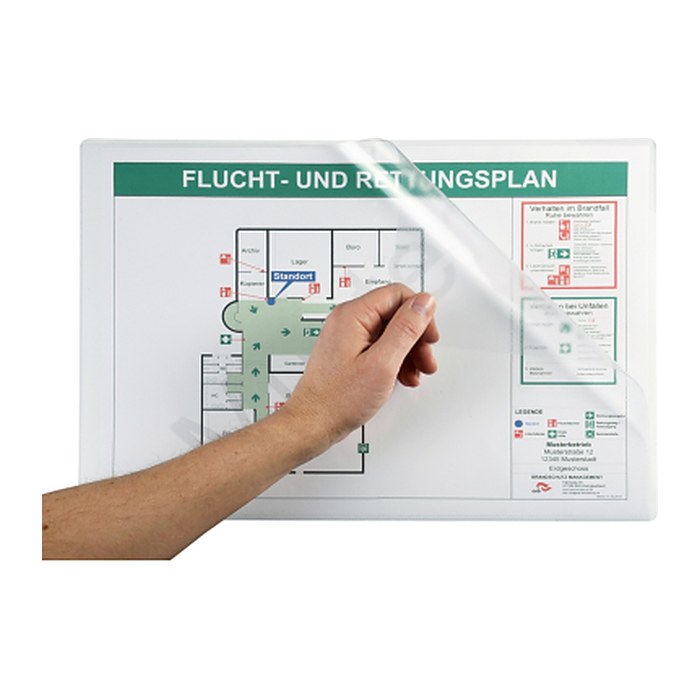 EICHNER Sichttaschen DIN A3 quer transparent glatt 2,0 mm, 1 St.