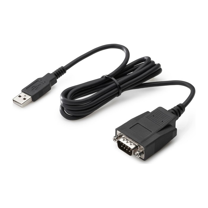 HP USB A/Seriell Kabel 1,2 m schwarz, 1 St.