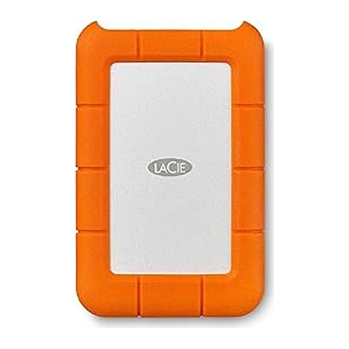LACIE Rugged USB C 4 TB externe HDD-Festplatte orange