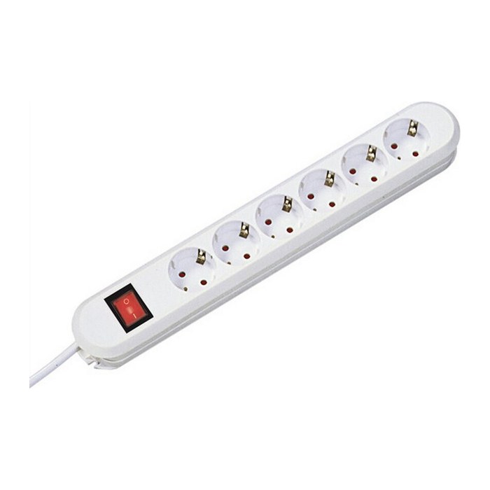 BACHMANN SMART 6-fach Steckdosenleiste mit Schalter 1,5 m weiß