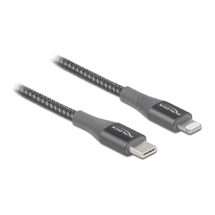 Delock Daten- und Ladekabel USB Type-C,lightning, grau 1m