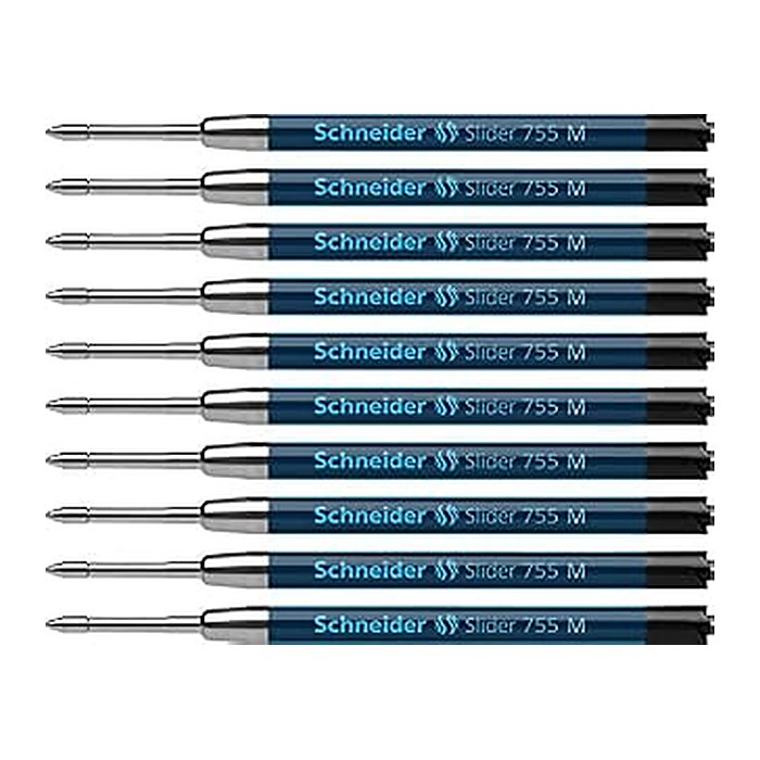 Schneider Slider 755 Kugelschreiberminen M schwarz, 10 St.