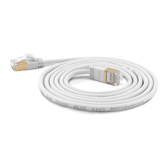Wantec Patchkabel SSTP CAT7 Ste. CAT6a d=4mm 3,00m weiß