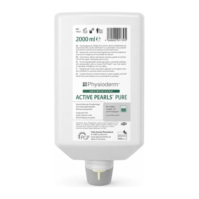 Physioderm® ACTIVE PEARLS® unparfümiert Handreiniger 2 l, 1 St.