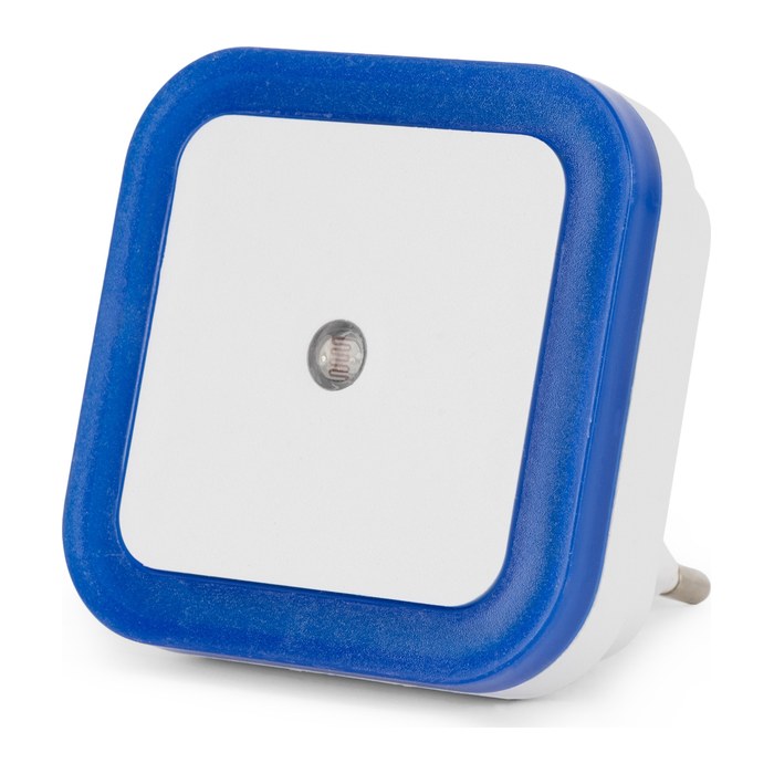 Entac Nachtlicht 0.5W quadratisch CW Blue Dämmerungssensor