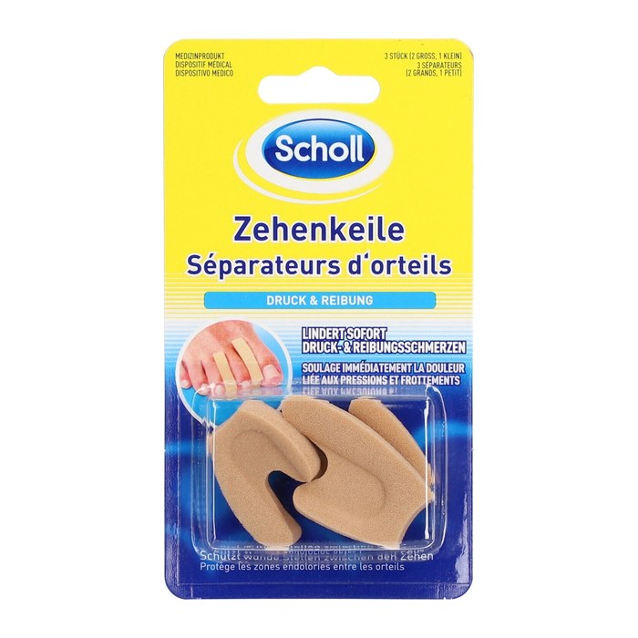 Scholl Zehenschutz Zehenkeile 26218 beige, 3 St.