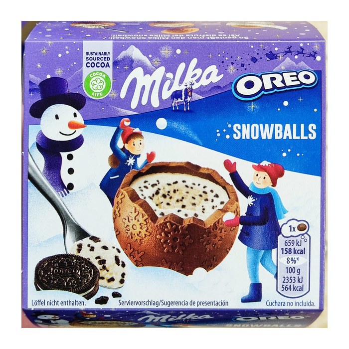 Milka Snowballs OREO Schokobonbons 4 St./112,0 g, 1 St.