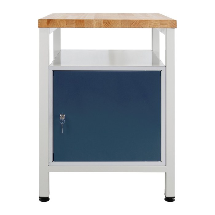ADB Werkbank lichtgrau, anthrazitgrau 60,0 x 60,0 x 84,0 cm