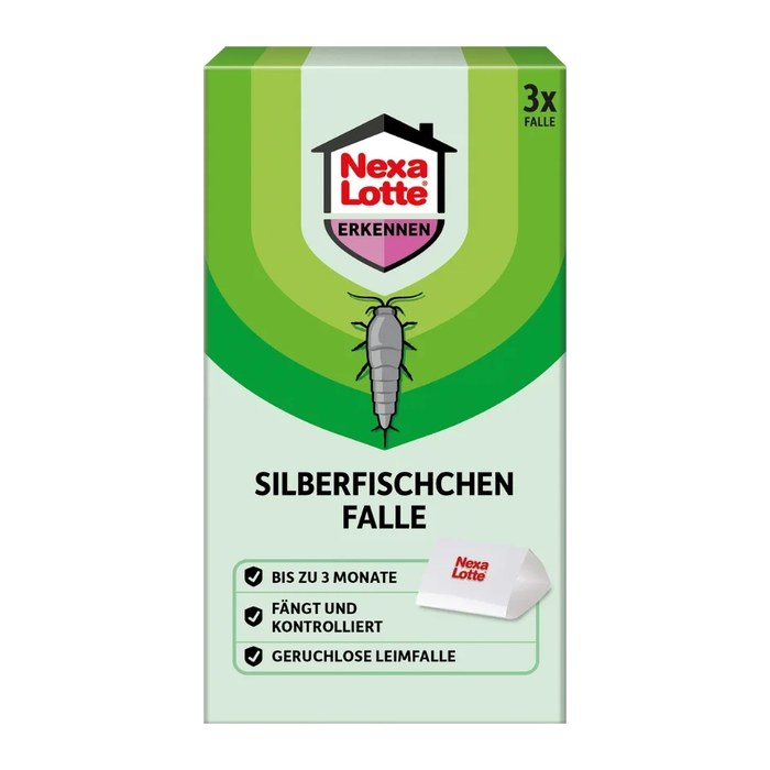 Nexa Lotte® Silberfischchen-Fallen weiß, 3 St.