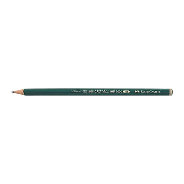 FABER-CASTELL 9000 Bleistifte B grün, 12 St.