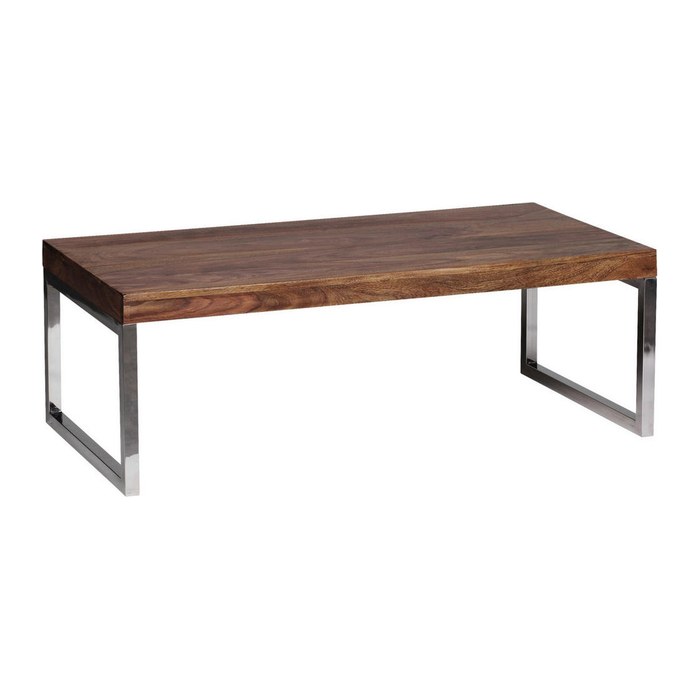 WOHNLING Couchtisch rechteckig Massivholz sheesham 120,0 x 60,0 x 40,0 cm, 1 St.