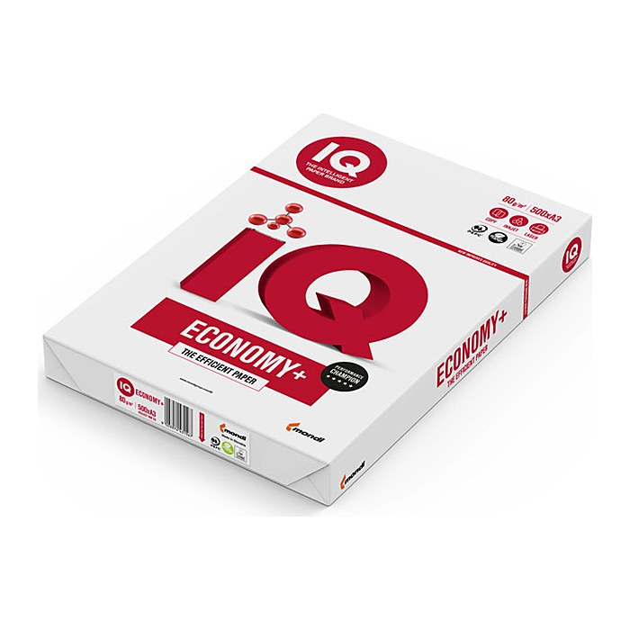 IQ Kopierpapier ECONOMY+ DIN A3 80 g/qm 500 Blatt