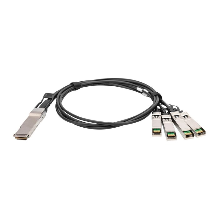 DIGITUS Kabel QSFP+ to 4XSFP+ 40G DAC 1.0m schwarz