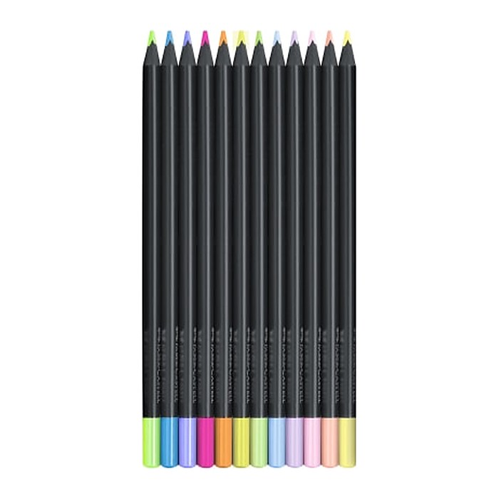 FABER-CASTELL Black Edition Buntstifte farbsortiert, 1 St.
