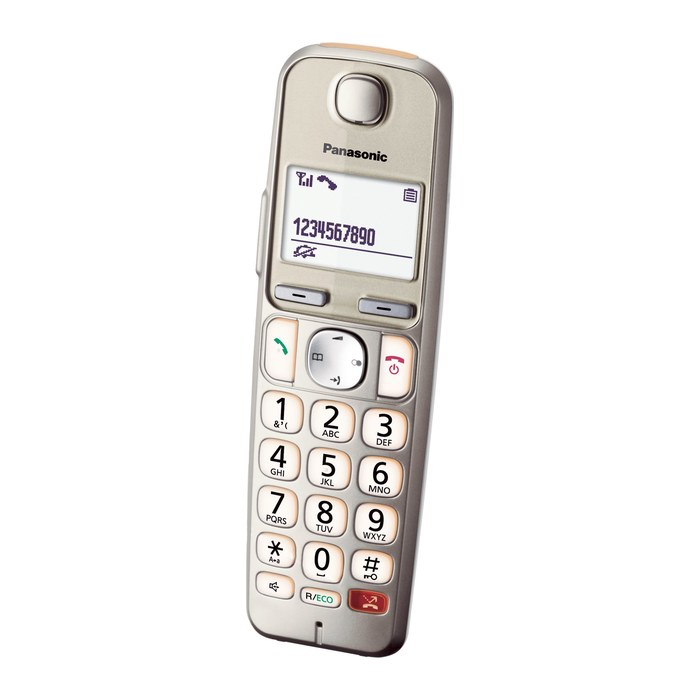 Panasonic KX-TGE260GN Schnurloses Telefon mit Anrufbeantworter champagner