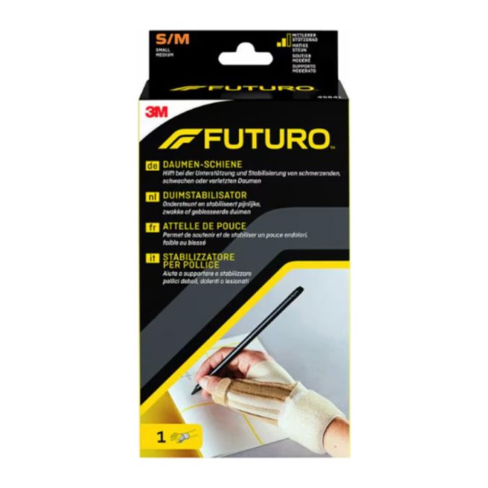 FUTURO™ Daumenbandage Daumenschiene 45841DABI, Gr. S/M beige Daumen: 5,1-6,4 cm/Handgelenk: 12,7-19,1 cm, 1 St.