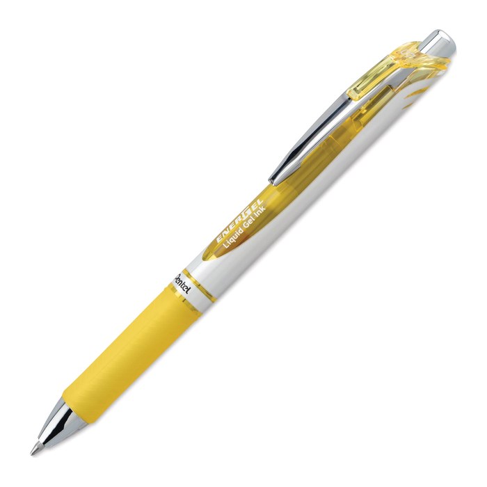 Pentel EnerGel BL77 Gelschreiber 0,35 mm, Schreibfarbe: gelb, 1 St.