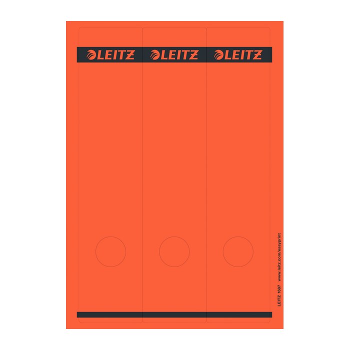 LEITZ Ordneretiketten 1687-25 rot, 75 St.