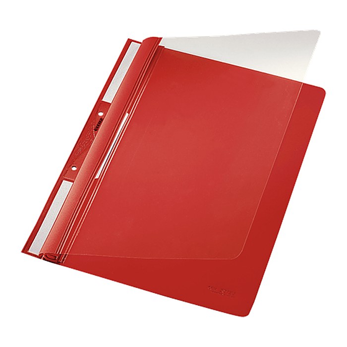 LEITZ Hängehefter Universal 4190 Kunststoff rot DIN A4 2x kaufmännische Heftung, 1 St.