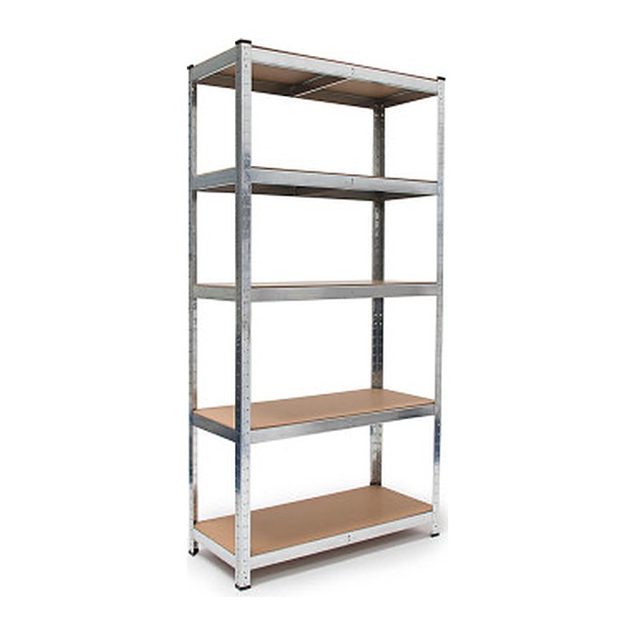relaxdays Schwerlastregal 10019041_0 silber 90,0 x 41,0 x 180,0 cm