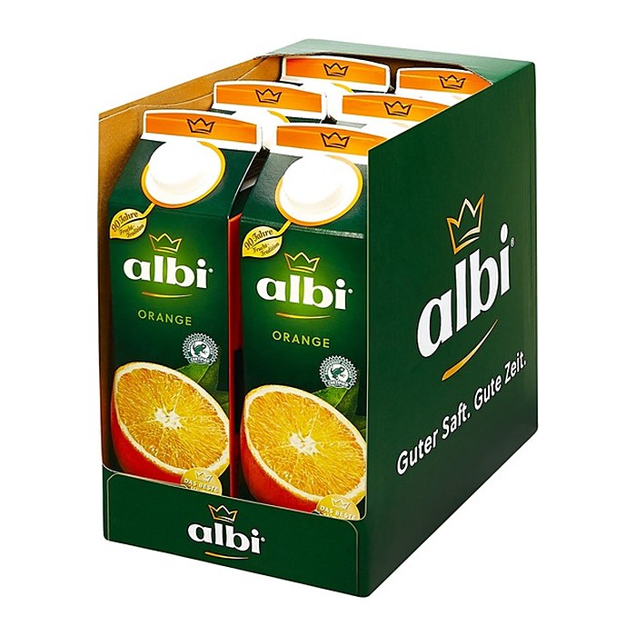 albi® Fruchtsaftkonzentrat Orange 6x 1,0 l