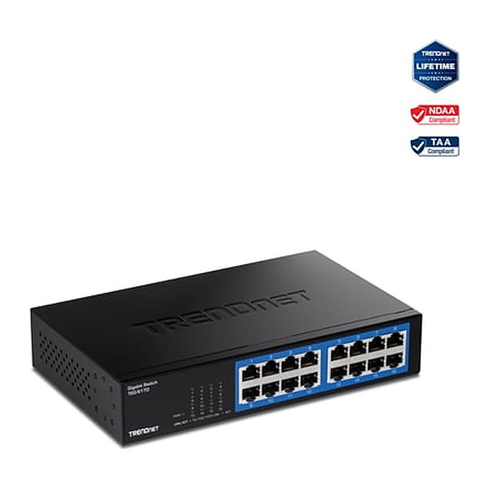 TRENDnet Switch 16-Port Gbit Desktop Metall