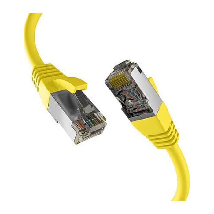 EFB RJ45 Patchkabel S/FTP PIMF Cat8.1 10.00m gelb